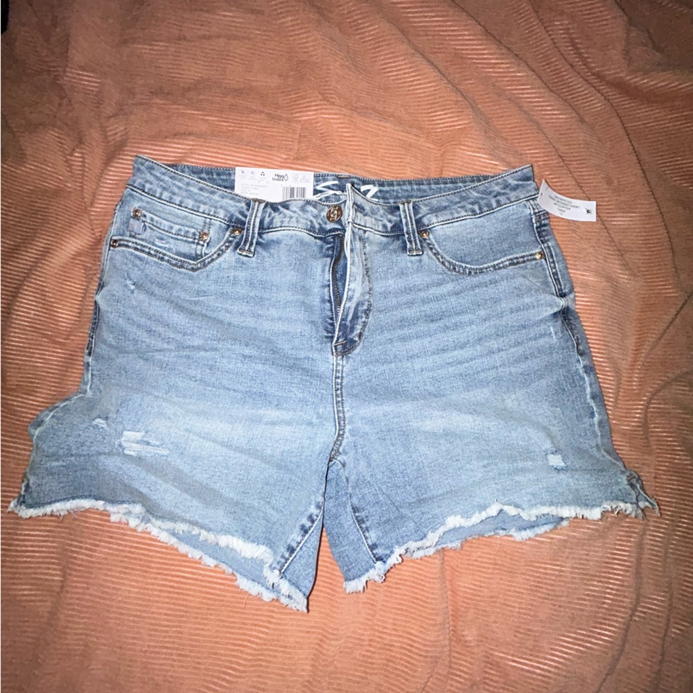 Light Wash Jean Shorts